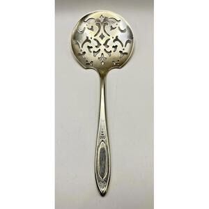Vintage Oneida Silver Adam Silverplated Pierced Tomatoe Server Spoon Community